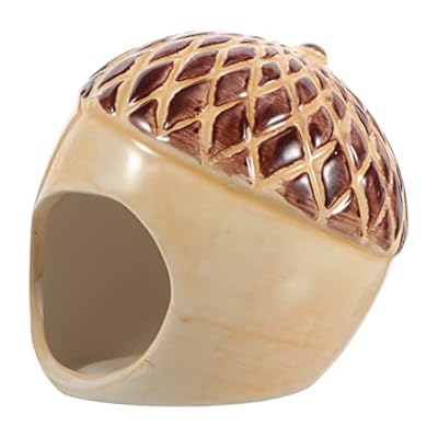 POPETPOP Hamster Ceramic Nest- Hamster Hideout, Hamster Bedding for Hamster Gerbil Guinea Pig