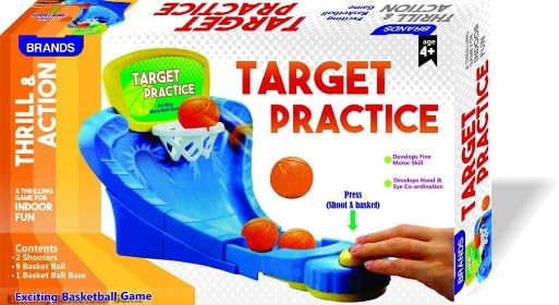 Cosset Pack Play Thrill and Action Target Practice, 6 Basketballs, Exciting Basketball Game, Indoor Fun Game Multicolor
