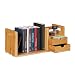 Produktbild Relaxdays Schreibtisch Organizer Bambus, 2 Schubladen, Bücherregal ausziehbar, Ablage, HxBxT: 21 x 80,5 x 19 cm, Natur, Hellbraun