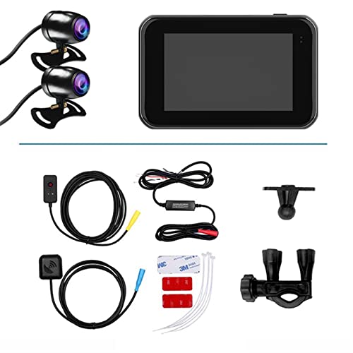 Cámara de moto impermeable IP67 con cuerpo de metal y grabación Full HD