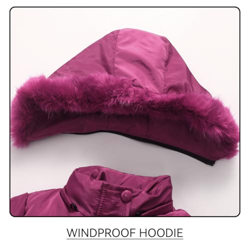 Winter Coat for Little Girl Fleece Jacket Heavyweight Clothes Kid Snow Outwear3