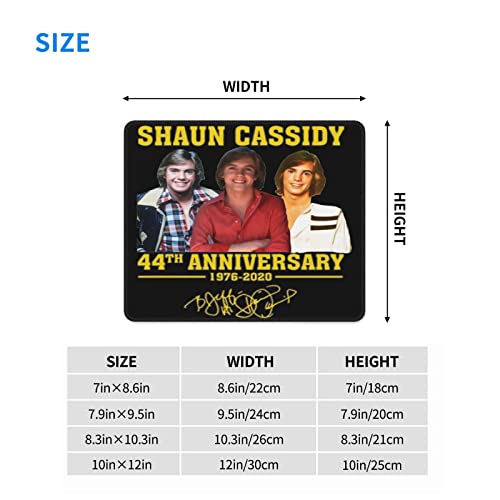 Shaun Cassidy 44Th Anniversary Mouse Pad Funny Gaming Mouse Pad, Non-Slip Rubber Base Mousepads For Wireless Mouse,Office Supplies,Desk Decor #TOP6