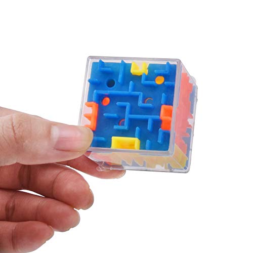 Fidget Pencil 3D Cube Maze Puzzle, 3 Pack Maze Puzzle Box Mind Puzzles Leisure Toys For Adults(Blue Yellow Orange) #TOP4