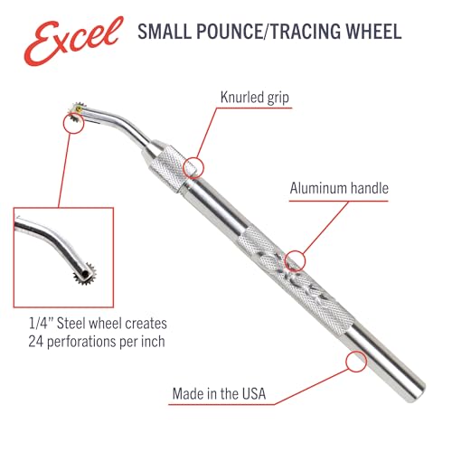 Roue de saut 1/4" Excel Blades pour corriger les pointillés irréguliers - 3