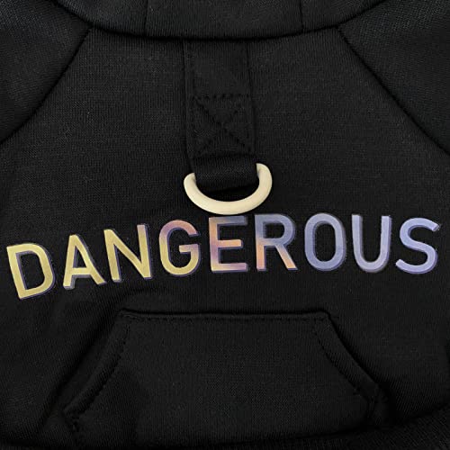 Izefia Dog Hoodie Dog Hoodies With Pocket Clothes 4 Legs Jumpsuit Fleece Sweater Winter Sweat Shirt Warm Cotton Dog Hoodie For Small Dog Medium Large Dog Cat Black M #TOP3