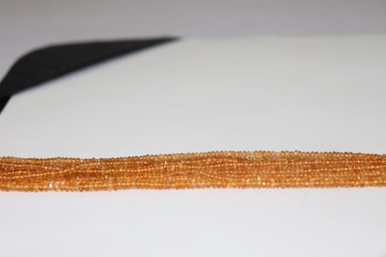 Perles de citrine naturelle 3mm pierre précieuse pour bracelet - 5
