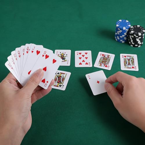 HaiFafafaing Mini Playing Cards 3 Pack Mini Deck of Cards Game 2 X 1.5 in Portable Smal Playing Card Bulk Miniature Poker Card Novelty Party Favor Traveling Festival Party Gift for Adults