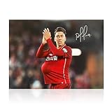 Exclusive Memorabilia Roberto Firmino Signed Liverpool Soccer Photo: Hat-Trick, One-Size