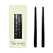 Zest Candle 12-Piece Taper Candles, 10-Inch, Black