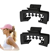 Large Hair Clips for Hat, Large Trucker Hair Claw Clip Non-Slip Strong Hold Hat Hair Clips, Cap C...