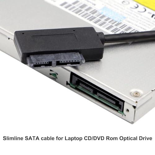 Image of USB 2.0 to 7+6 13Pin Slimline SATA Laptop CD /DVD ROM Optical Drive Charging Adapter