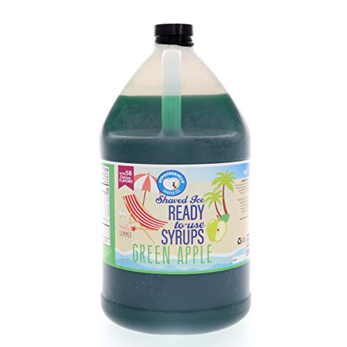 Green Apple Ready To Use Shaved Ice Or Snow Cone Syrup Gallon (128 Fl. Oz) #TOP15