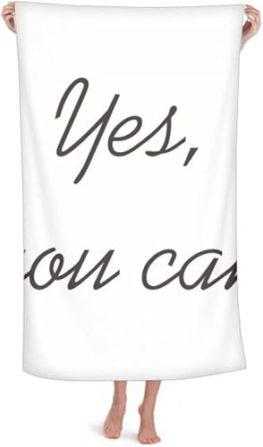 Yes You Can - Manta de franela suave y cálida con frase inspiradora