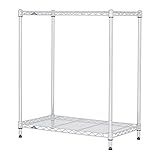 [ドウシシャ]ルミナス オーダーラック ライトシリーズ 2段 +延長2本(+46.5cm) 幅59.5×奥行29.5×高さ120cm ナイロンキャスター仕様(ストッパー無) ST60300000070AANX-2