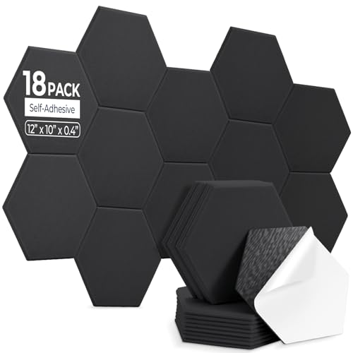 Hexagon Acoustic Wall Panels 12 x 10 (18 Pack)