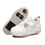Idee regalo meravigliose: le scarpe alla moda con ruote alla moda sono facili da imparare, adatte per sport principianti e attività all'aria aperta, e sono ottimi regali per adulti, bambini, ragazzi, ragazze, donne, giovani pattinatori, feste, discoteche, compleanno/Natale.