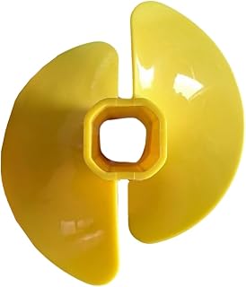 Qerwsdty Broca para Barrena Hielo,Aspas Ventilador,Taladro Nailon con Adaptador,Broca para Barrena Hielo Flotante,Aspas Ventilador,Herramientas Eléctricas,Brocas 6 Pulgadas,Color Amarillo