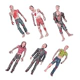 Hemobllo Figuras de Zombie Miniatura de Pl&aacute;stico Modelo Simulado de Cad&aacute;ver Movible para Decoraci&oacute;n Halloween Juguete Terror&iacute;fico para Fiesta y Bromas