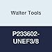 Walter Tools P233602-UNEF3/8 Prototex HSS Machine Tap, Uncoated, 7 mm Shank Diameter, 20 mm Cutting Length, 90 mm Overall Length, 3/8-32 Size