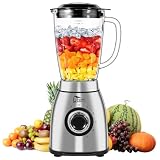 Uten 800 Watt Hight Speed Countertop Blender for Smoothies and Shakes, Ground Coffee Beans, 60 Oz Glass Jar, 5 Speed Settings and Pulse
