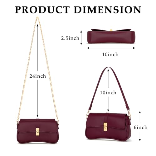 Image of KKXIU Shoulder Bag for Women Small Clutch Purses Cute Hobo Handbag Trendy Underarm Bag