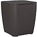 Keter Resin Luzon Outdoor Table with Extra Hidden Storage for Cushions and Patio Decor, Matte Brown