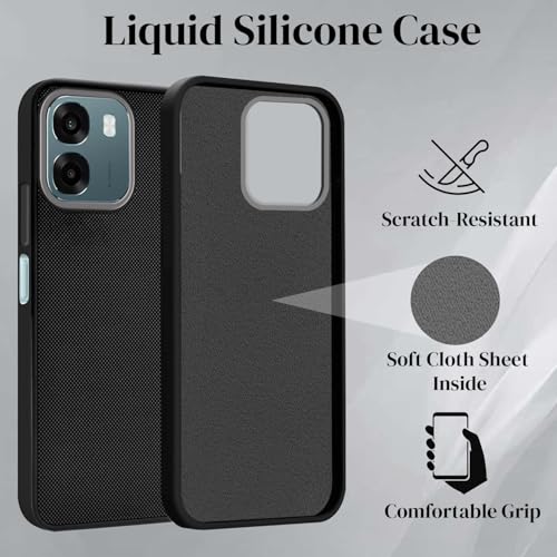 Image of Jkobi Rubberised Back Cover Case for Oppo A6 5G | Oppo K14 5G(Textured Grip Design | Micro-Fiber Cloth Inside | Slim and Light Weight | Soft Touch and Feel)
