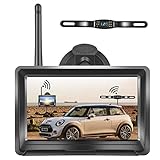 Wireless Backup Camera for Truck HD 1080P Backup Camera 5 inch Monitor Rear View System Super Night...