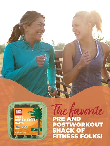 Natural Delights Medjool Dates Pitted - Non-GMO Verified Fruit, Good Source of Fiber & Potassium, Naturally Sweet, Snack for On-The-Go, Large & Plump Dates - 12 oz Tub (Pack of 2) - Thumbnail 7