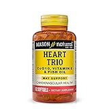 Mason Natural Heart Trio: Co Q10, Vitamin E & Fish Oil - Healthy Heart and Cellular Energy Production, Supports Cardiovascular Health, 60 Softgels