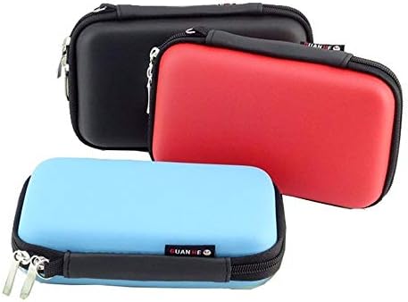 GHKJOK Electronics Pouch Cable Tidy Organiser Accessories Hard Drive Storage Bag for Power Bank, Hard Drive, Smart Phone, Charger, U Disk (Black)