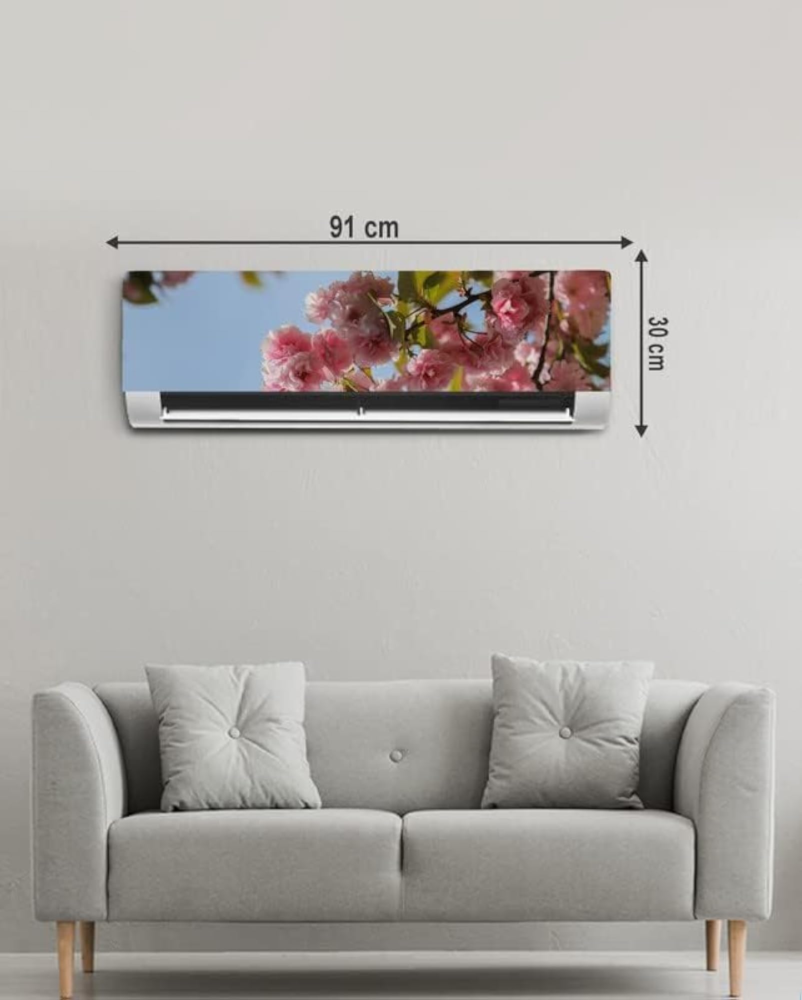 Flower Branch Sky Split AC Panel Sticker