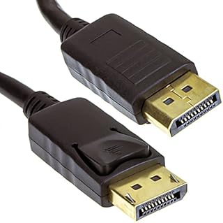 kenable DisplayPort Male Plug to Plug Video Cable GOLD 1m LOCKING [1 metres]
