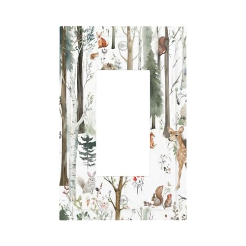 Snow Bear Fox Deer Forest Squirrel Decorative Outlet Covers