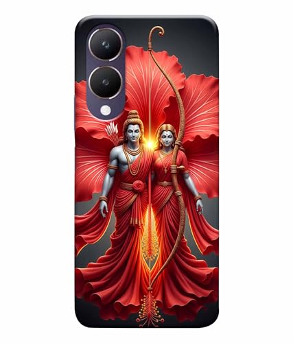 Image of Lord Ram with Sita MATA Printed Hard Back Case Cover & Compatible for Vivo Y28 5G | Vivo Y17S 5G (Multicolor) - D1806
