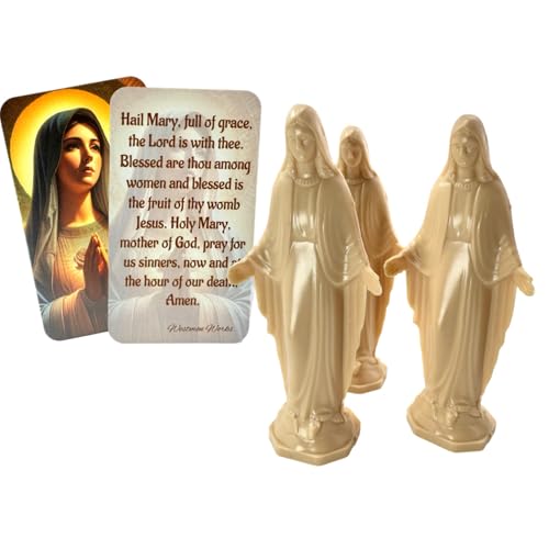 Set de Estatuas Nuestra Señora de la Gracia con Tarjetas de Oración miniatura 5