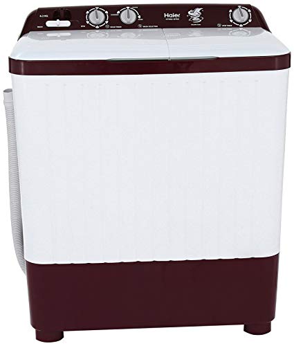 Image of Haier 6.2 kg Semi-Automatic Top Loading Washing Machine (HTW62-187BO, Burgundy)