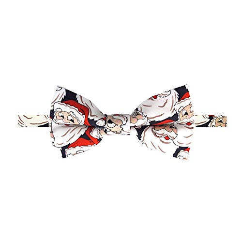 Jacob Alexander Boys' Jolly Santa Adjustable Pre-Tied Banded Bow Tie