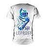 Death Leprosy Posterized Official Tee T-Shirt Mens Unisex (Medium) White #1