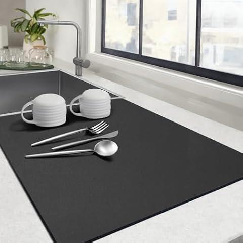 MooonGem Dish Drying Mat Cover