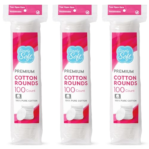 Medline Simply Soft Cotton Rounds (300 Count)