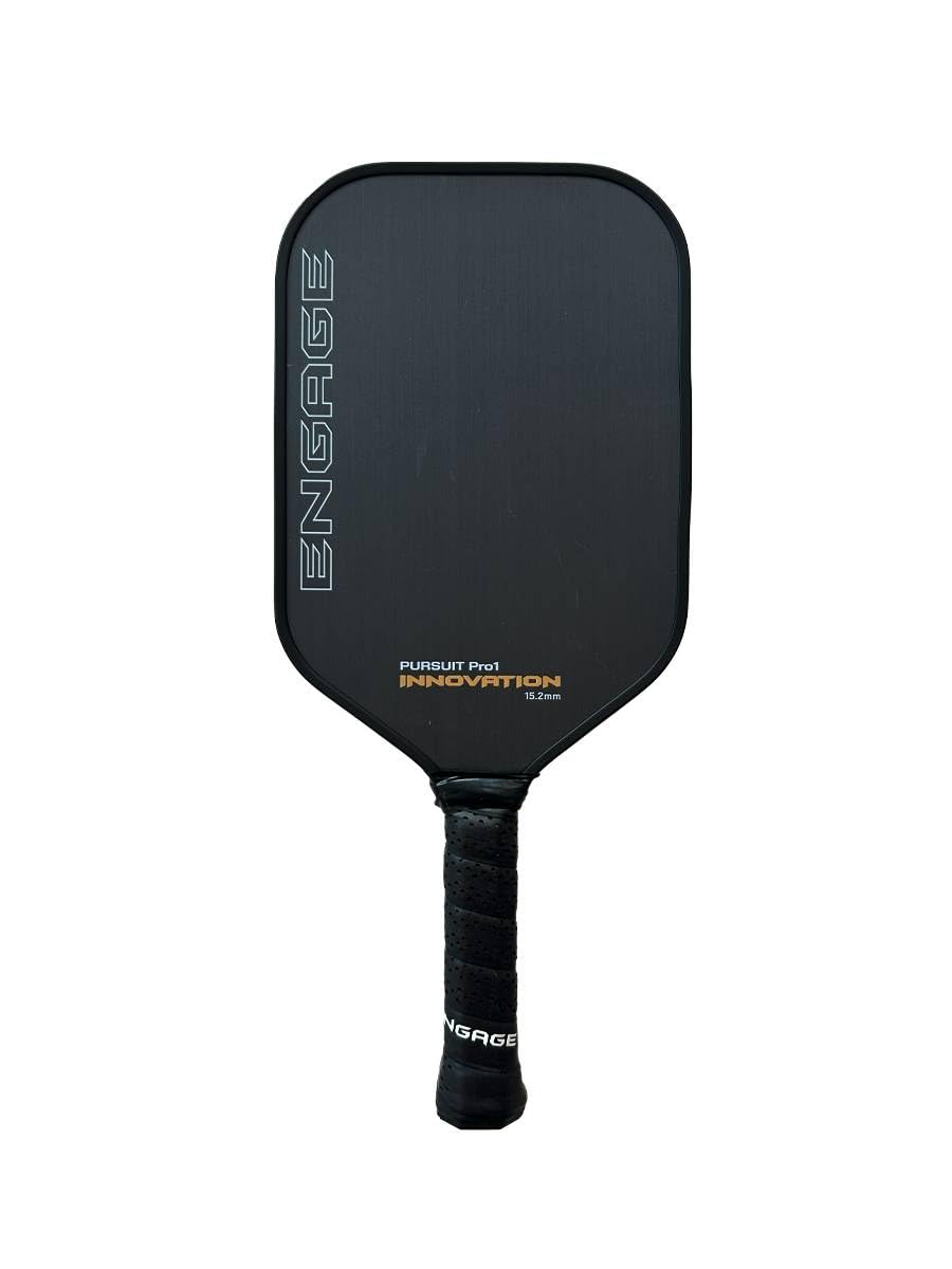 Engage Pursuit Pro1 Pickleball Paddle, T700 Carbon Fiber, 15.2mm, 7.8-8.2oz, USAPA-Approved, (Arctic Gold, 15.2mm Core)