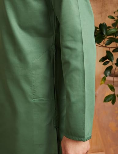 Image of Amazon Brand - Symbol Men Festive Embellished Long Kurta (Regular Fit)