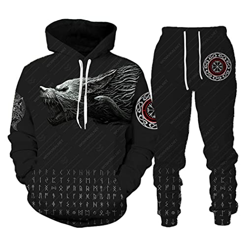 Ensemble automne hiver vêtements de sport avec sweat imprimé 3D