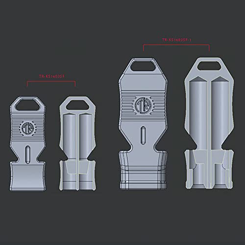 Tacray Titanium Emergency Whistle, Portable Whistle For Lanyard & Keychain, Loud Whistle Up To 130 Decibels For Emergency Survival, Hiking, Camping, Boating (Bigger Version) #TOP5