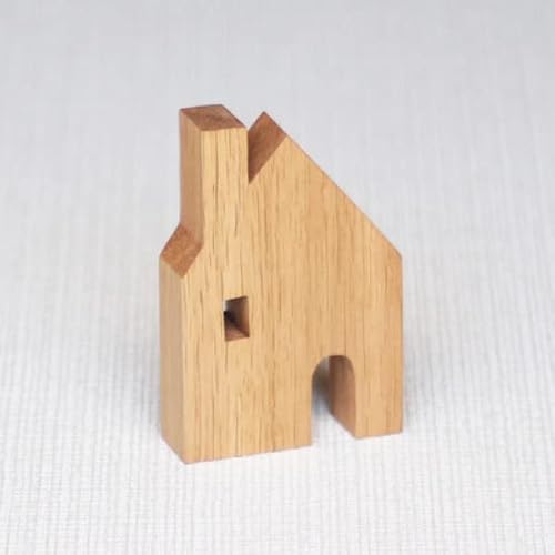 Heart-Box 家 えんとつのお家 木製 北欧 オブジェ クリスマス 飾り 置物 家 ハウス おしゃれ