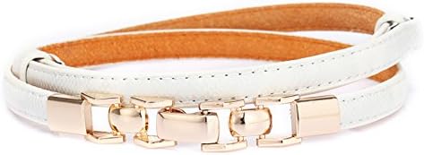 NSSS Snakeskin metal chains of gripper waistband female breakdown and stylish decorated belt wild dresses waist link, White