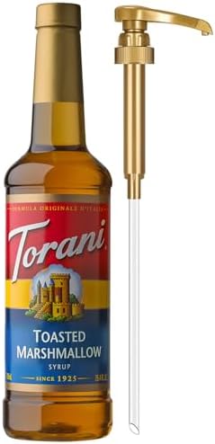 Torani Coffee Syrup, Toasted Marshmallow Flavor, Pump Included, 25.4 Fl Oz