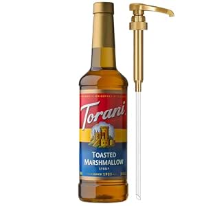 Torani Toasted Marshmallow Coffee Syrup, 25.4 Fl Oz, Pump Included