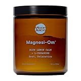 Moon Juice - Magnesi-Om, Blue Lemon - Jar (30 Servings) - Brain Health & Rest - Magnesium Powder - L-Theanine - Regularity - Glass Bottle - 3rd Party Tested - 100% Traceable - Vegan & Non GMO - 4.2oz